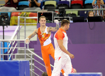 Azərbaycan gimnastı Oleq Stepko Avropa Oyunlarında gümüş medal qazandı. Bakı, Azərbaycan, 18 iyun 2015